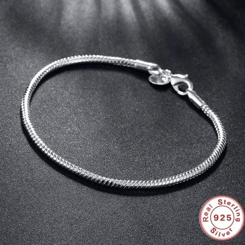 Sterling Silver Snake Bracelet