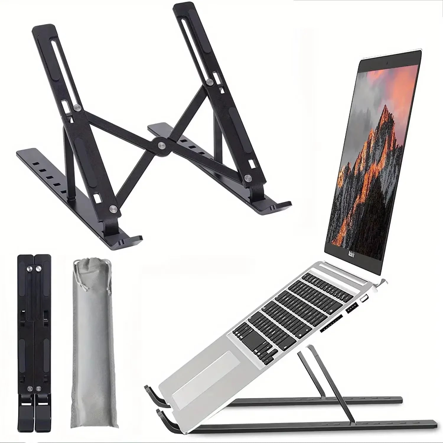 Adjustable Foldable Laptop Stand – Portable  Holder