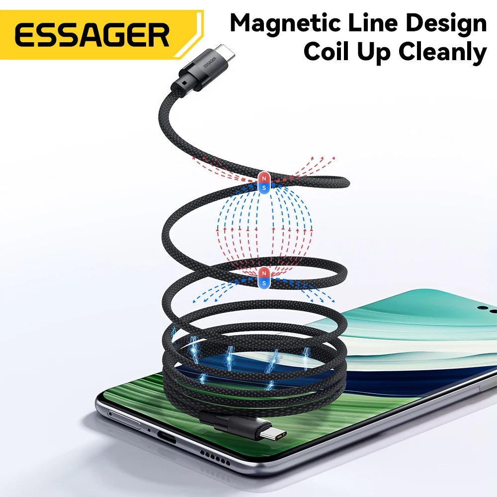 100W Magnetic USB-C Cable