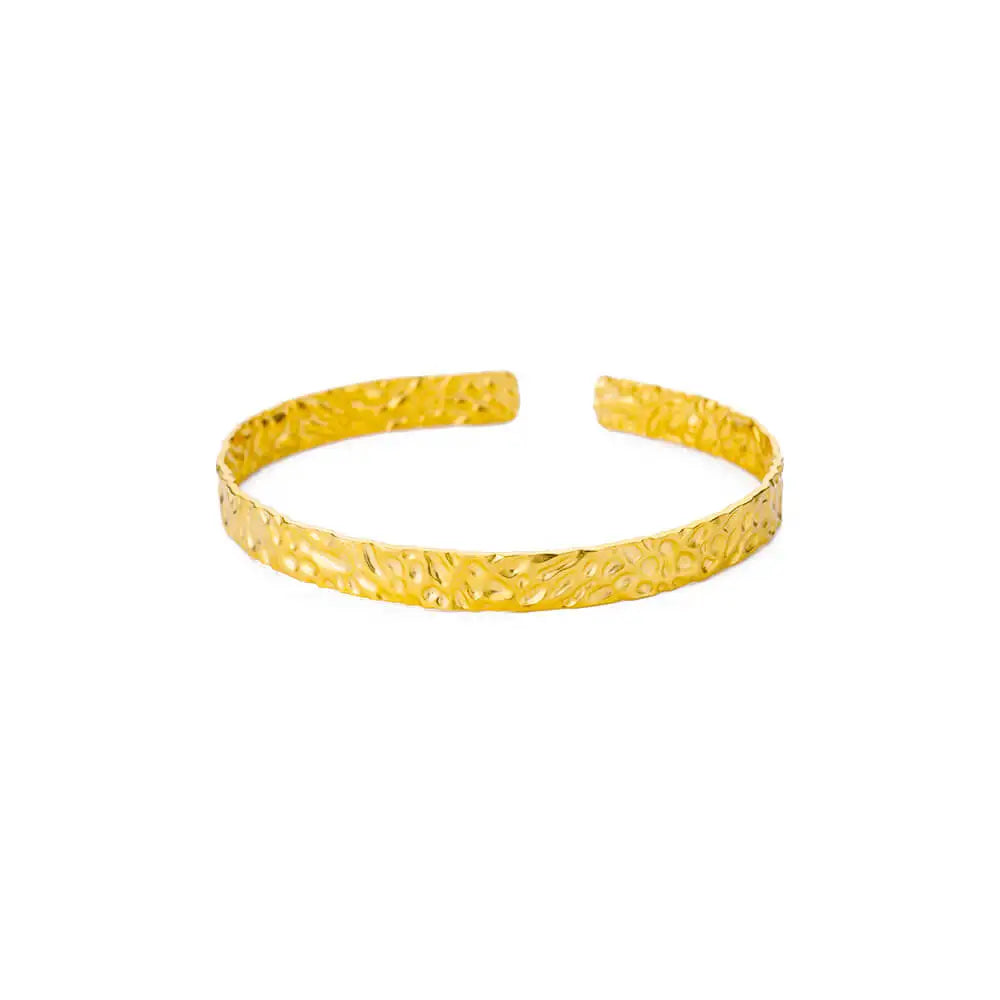 Gold Bump Cuff Bracelet