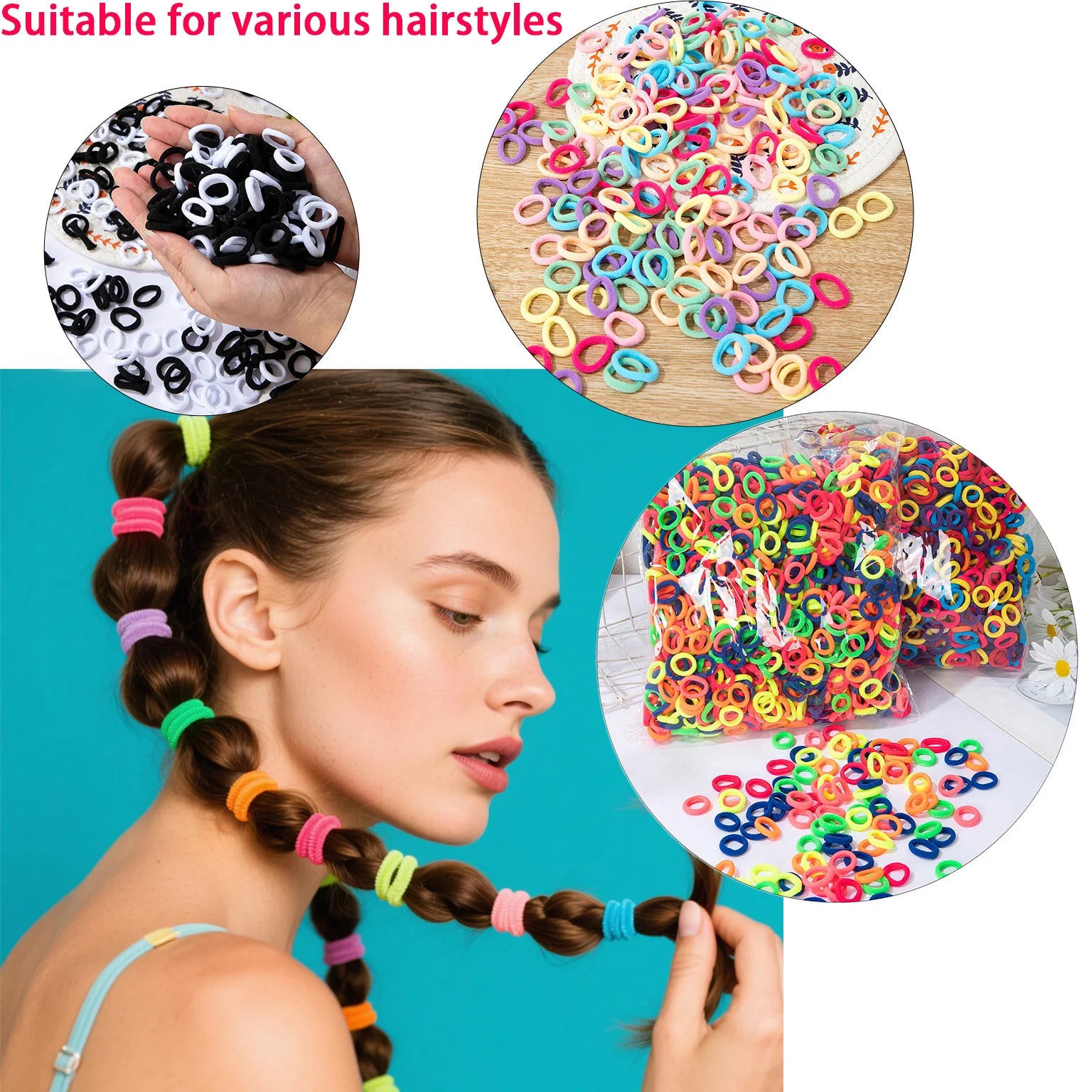Colorful Elastic Hair Bands