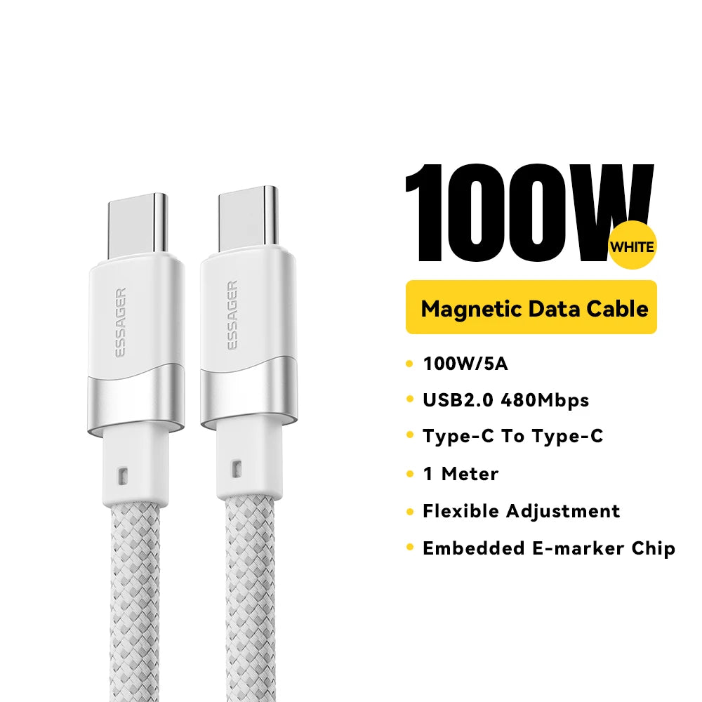 100W Magnetic USB-C Cable